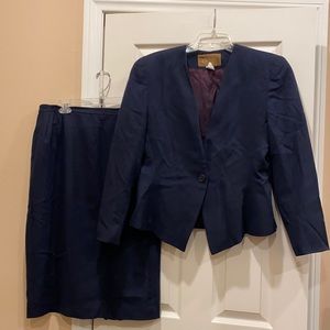Saville wool blend, fully lined suit